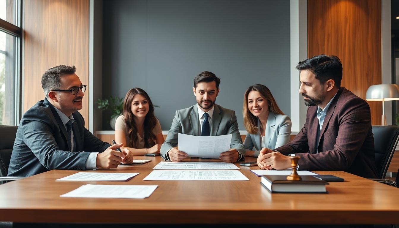 Family elder care planning discussion